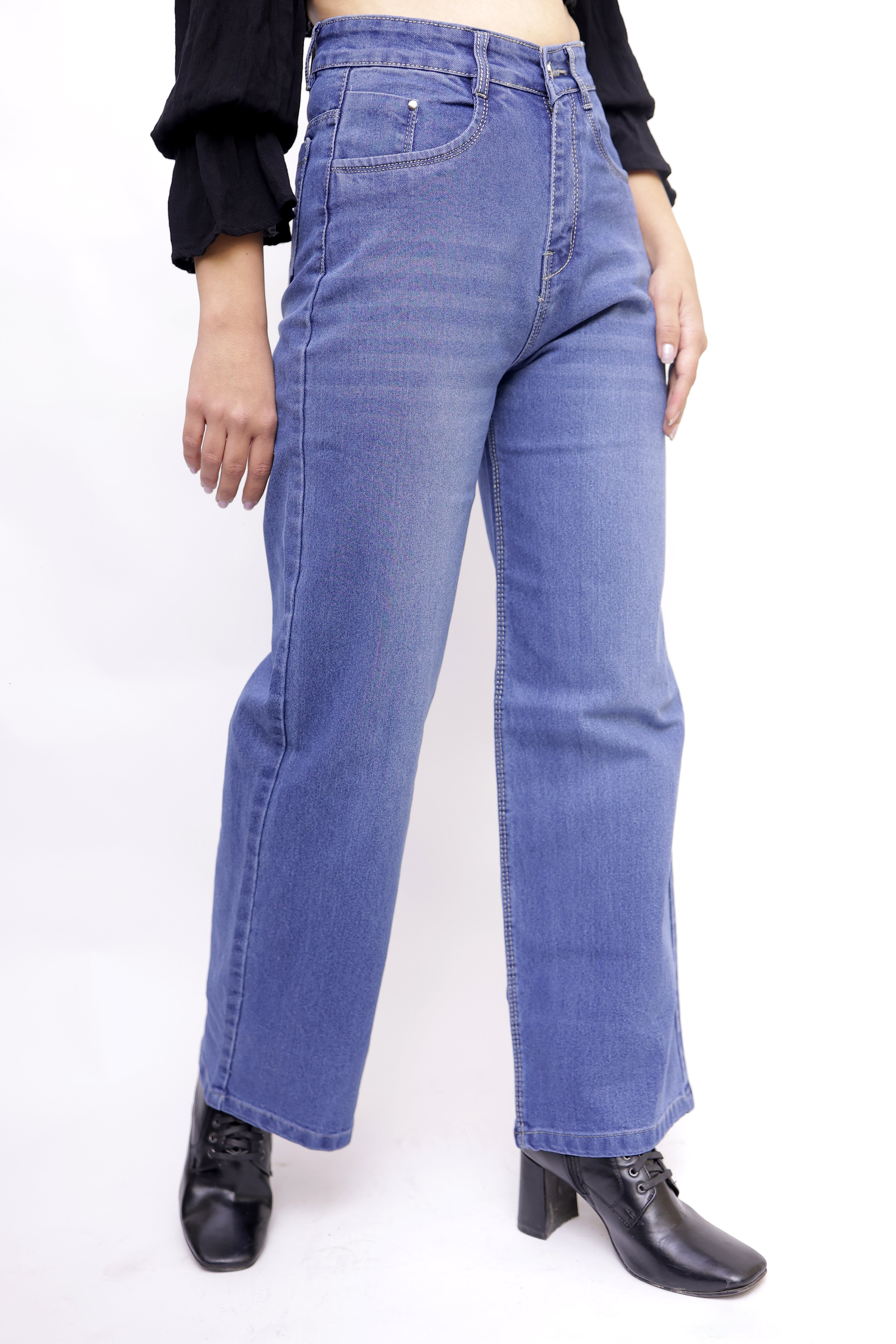 Signature Wide-Leg Denim