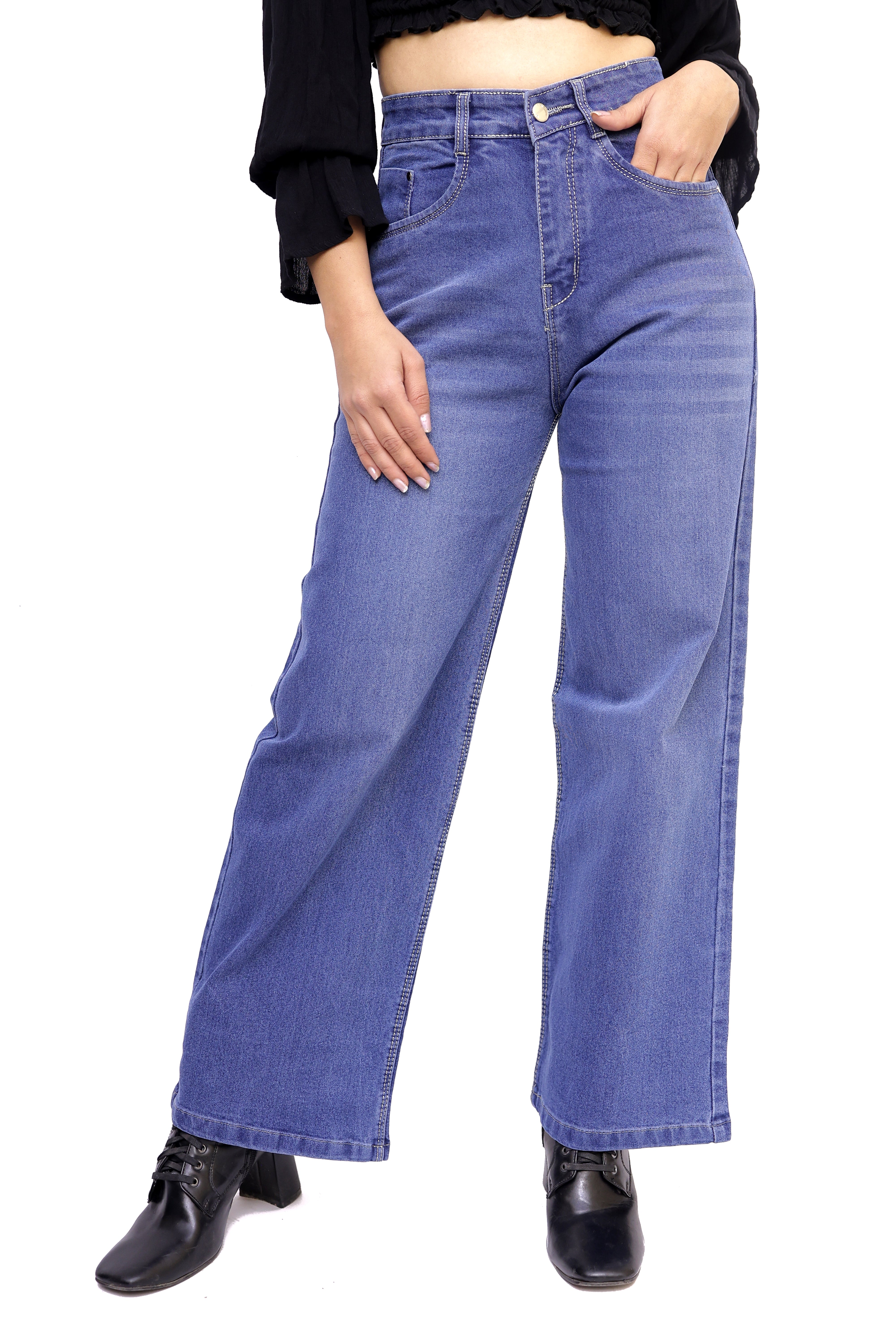 Signature Wide-Leg Denim
