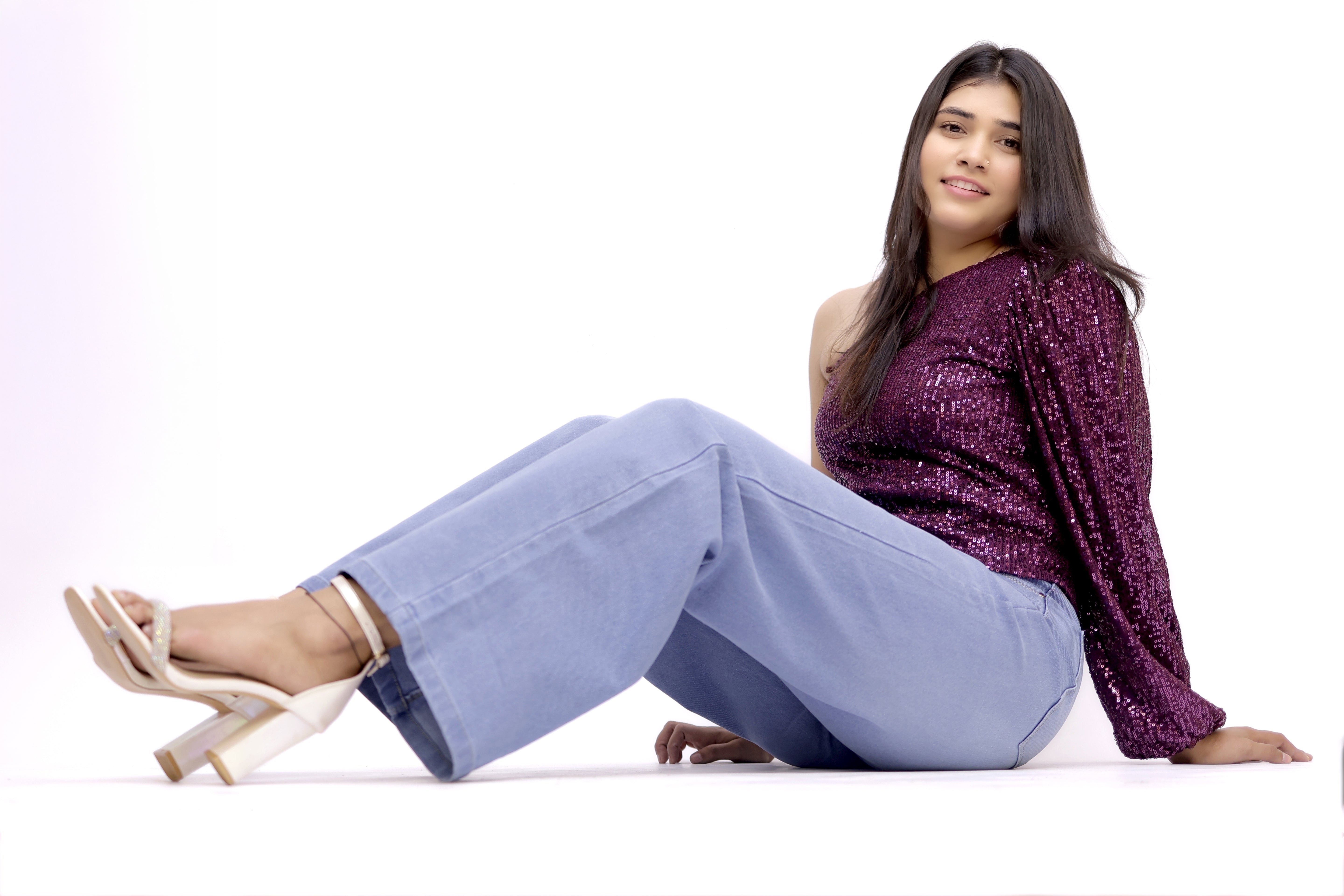 Royal Flared High-Rise Denim
