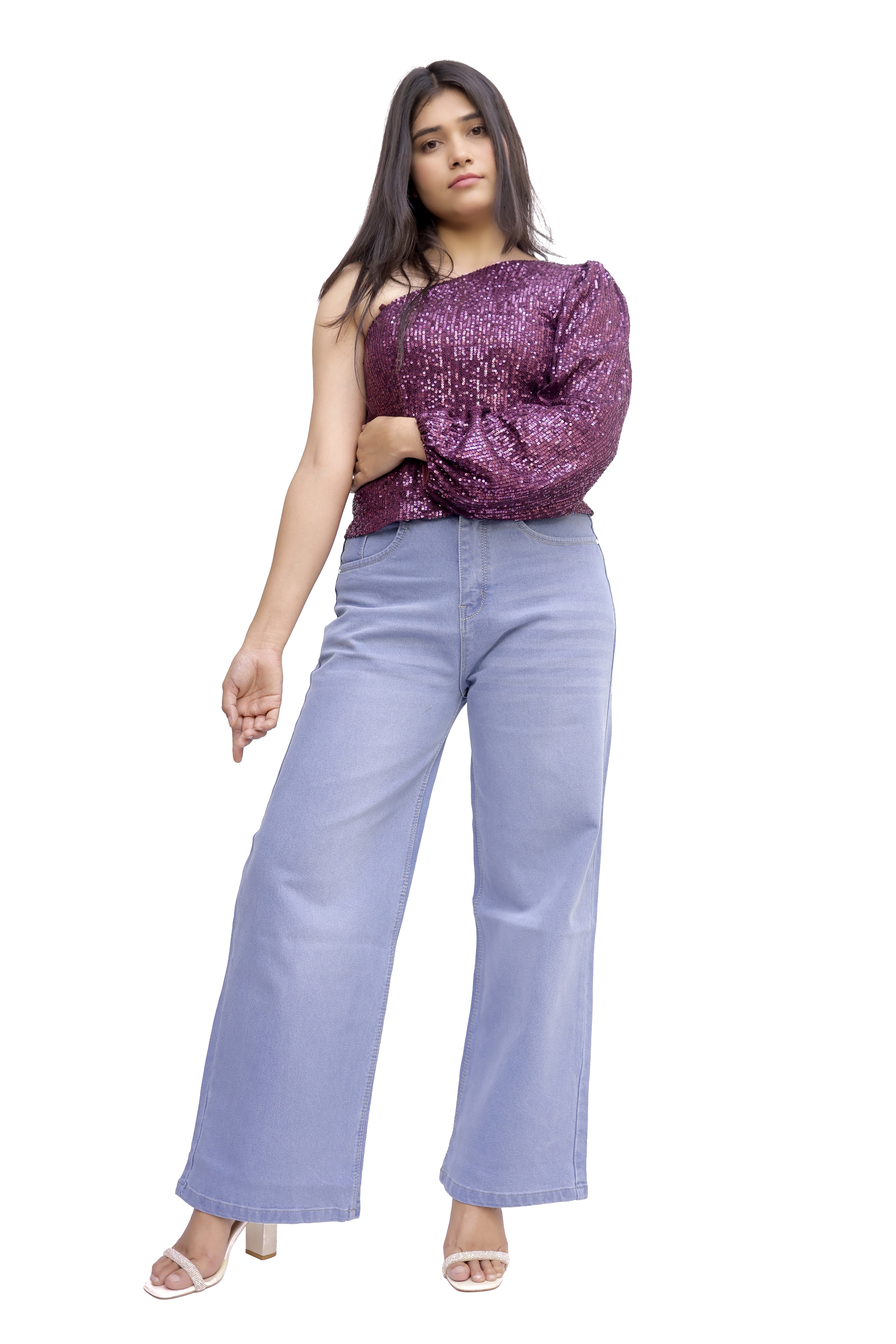 Royal Flared High-Rise Denim
