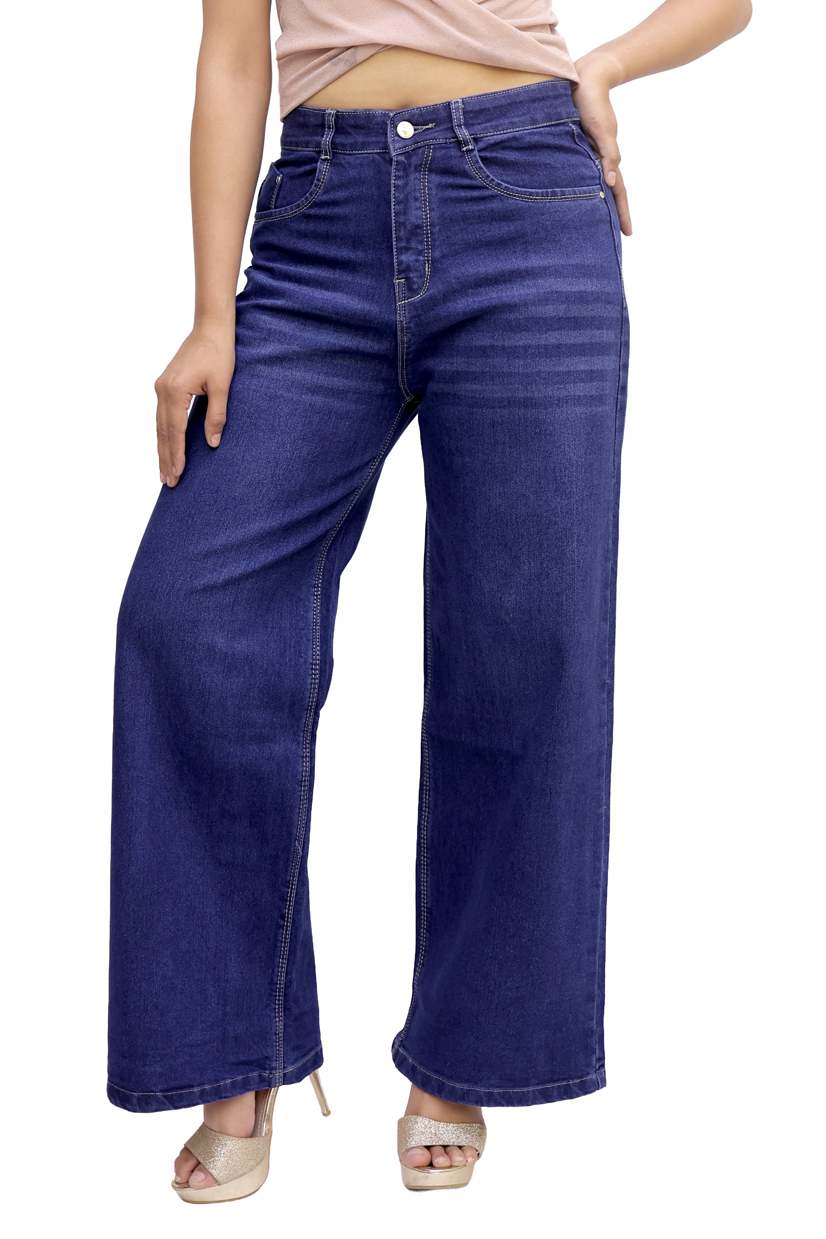 Midnight Wide-Leg Denim