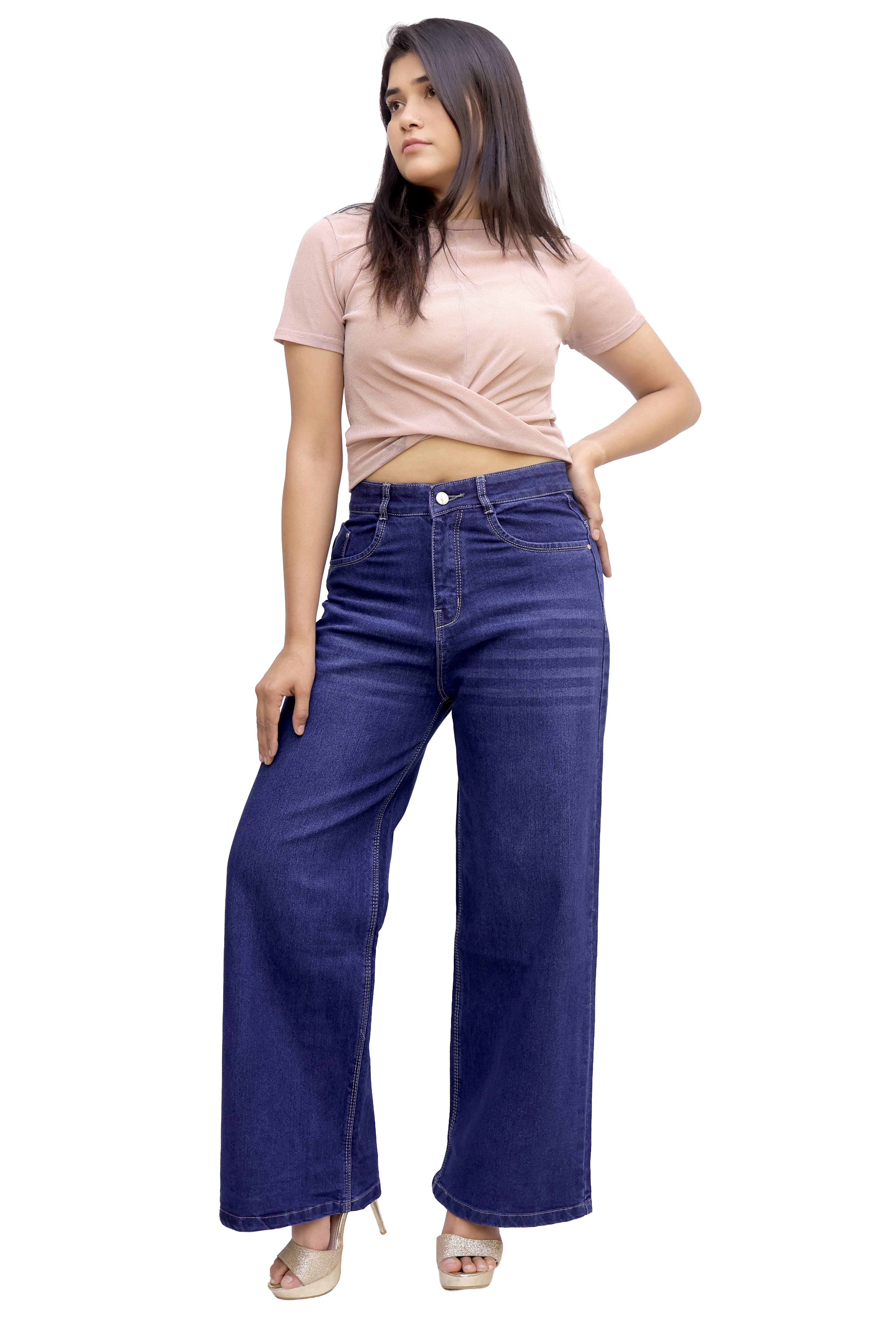 Midnight Wide-Leg Denim