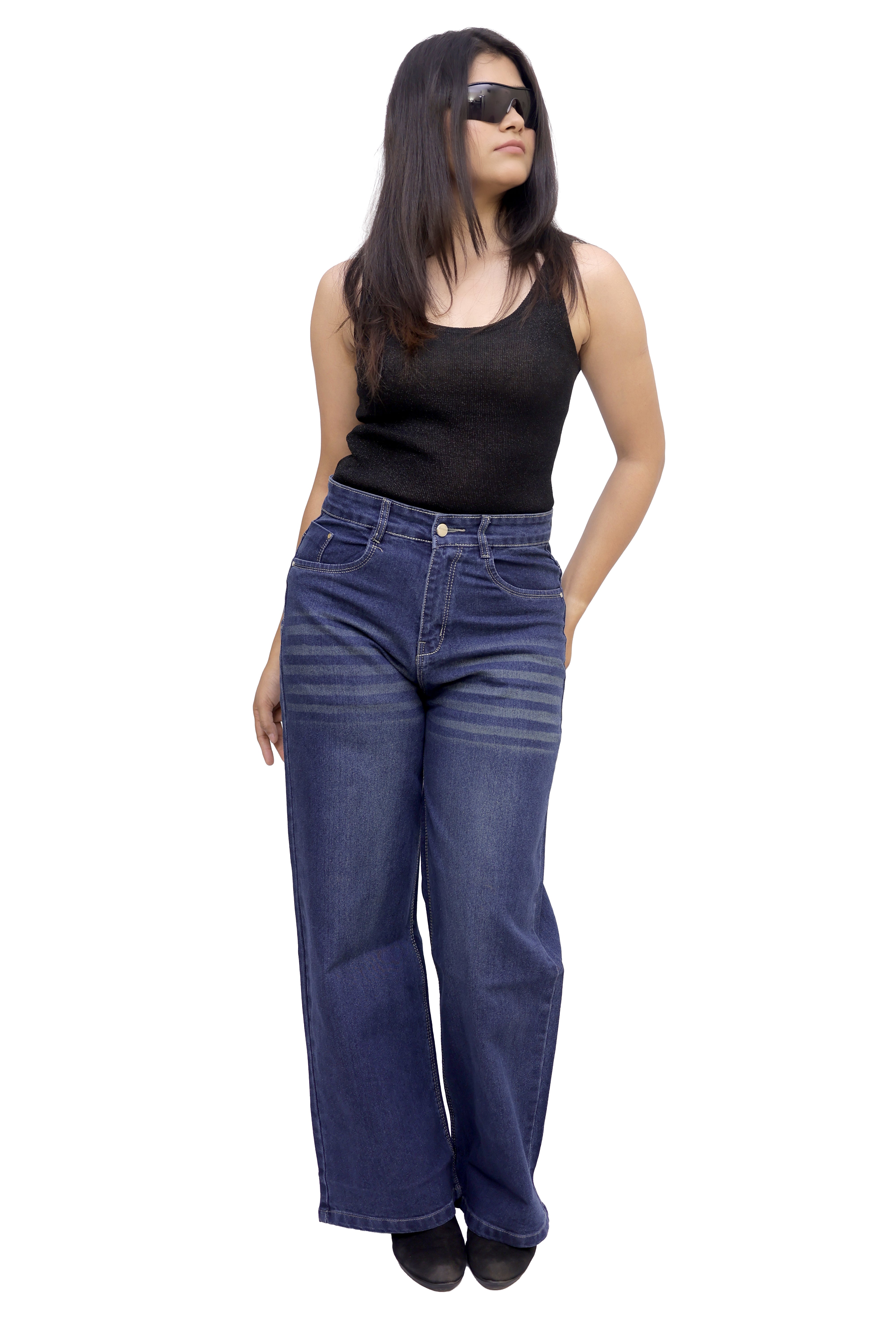 Classic High-Rise Wide-Leg Denim