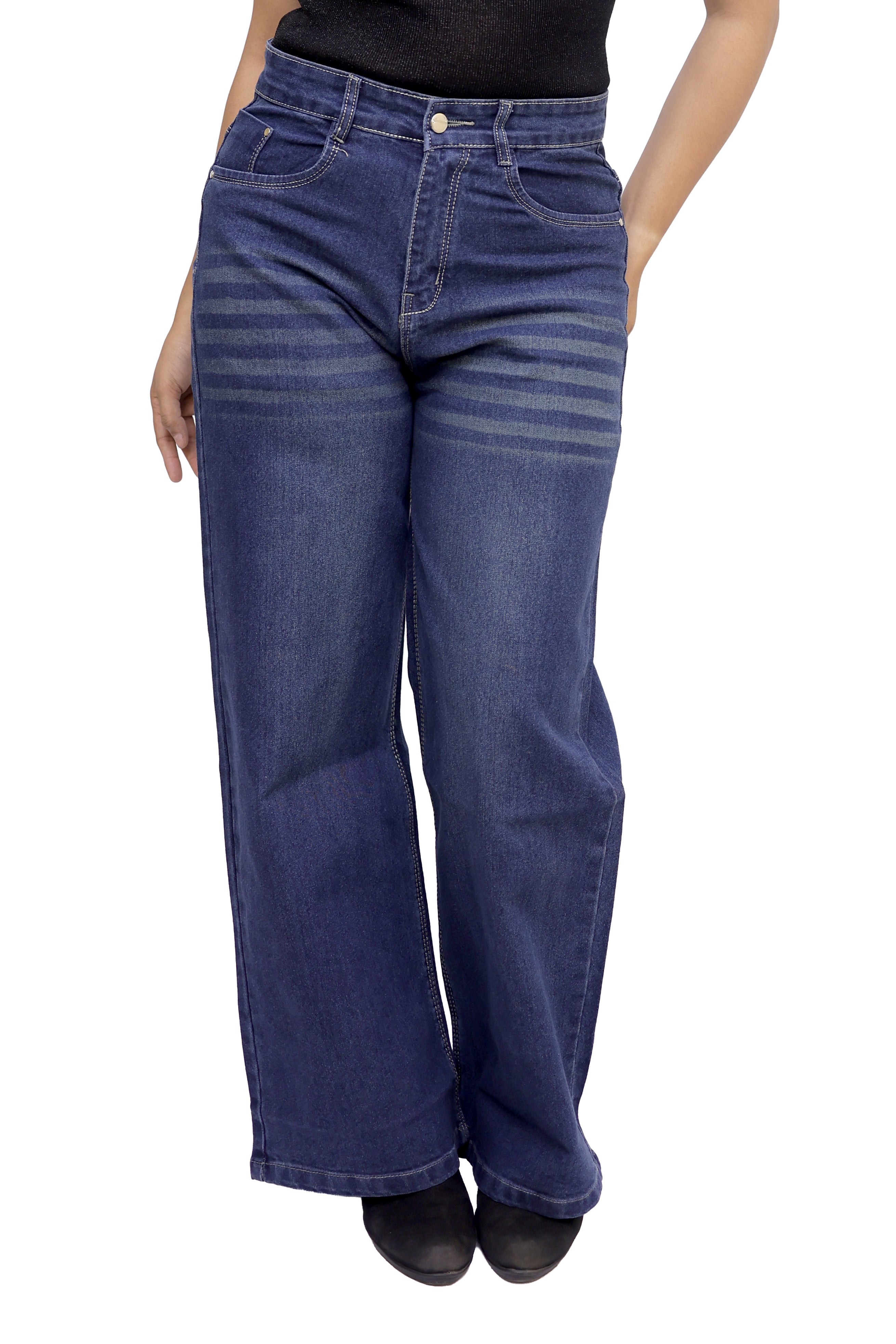 Classic High-Rise Wide-Leg Denim
