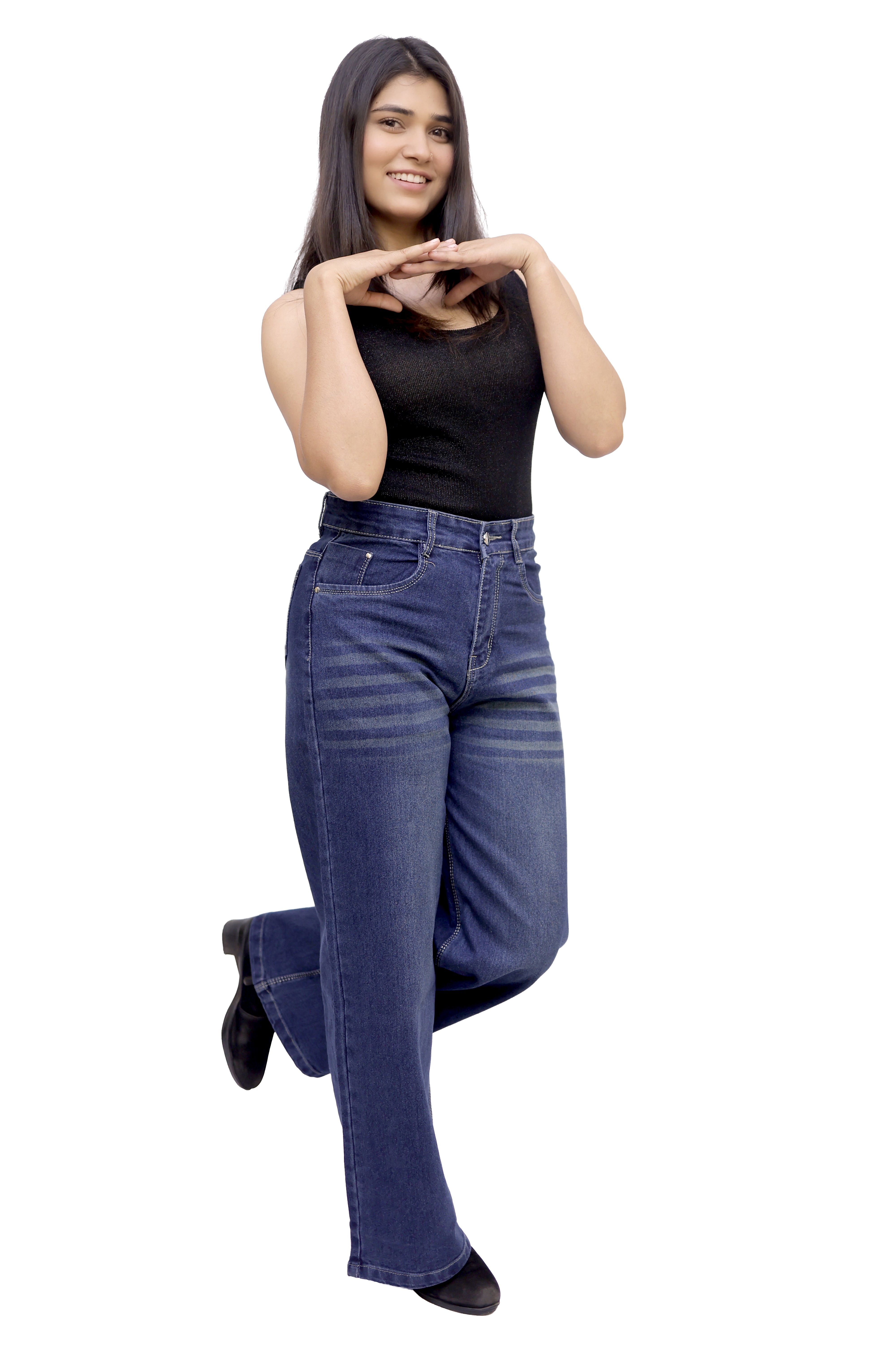 Classic High-Rise Wide-Leg Denim