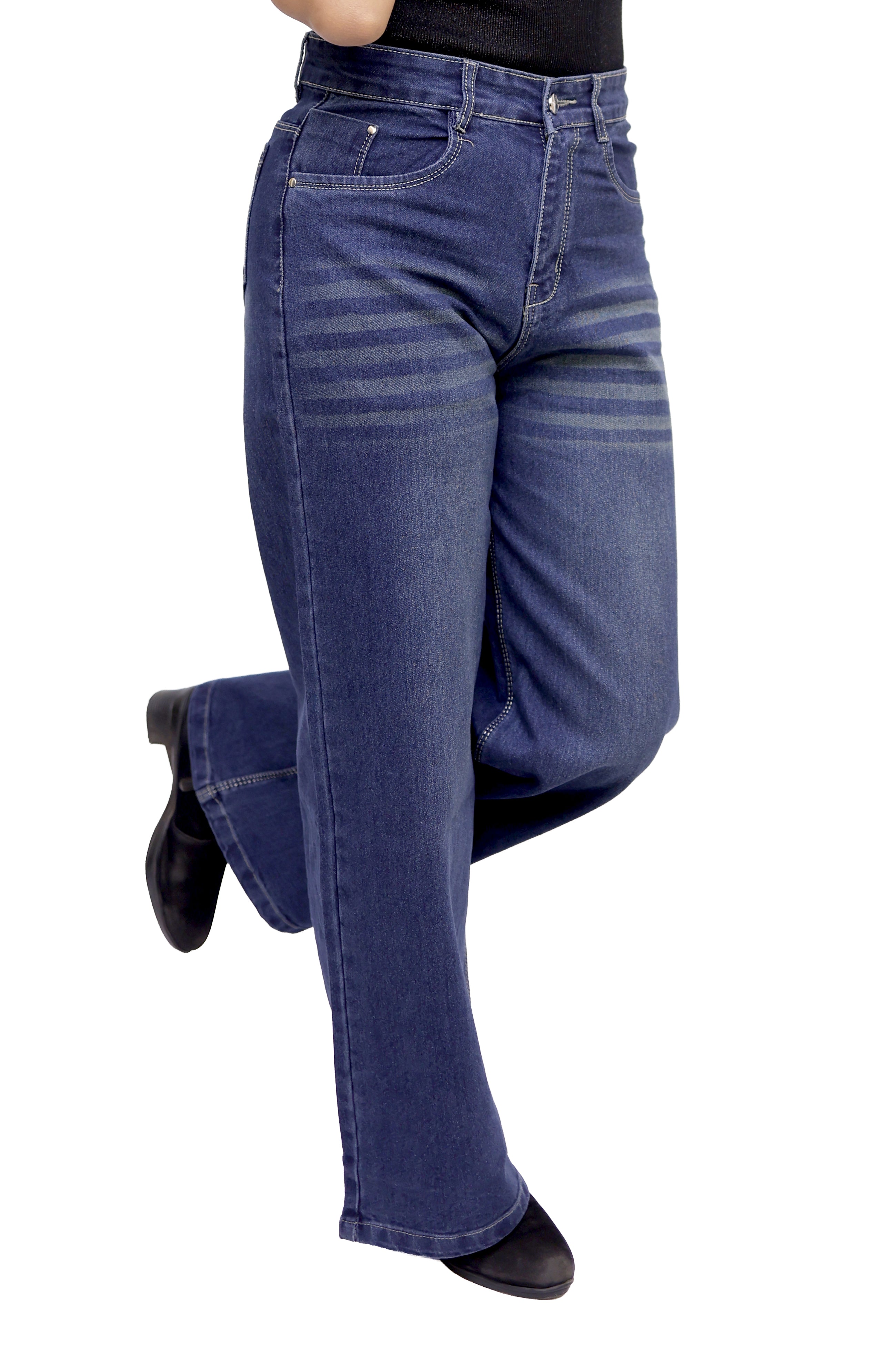 Classic High-Rise Wide-Leg Denim