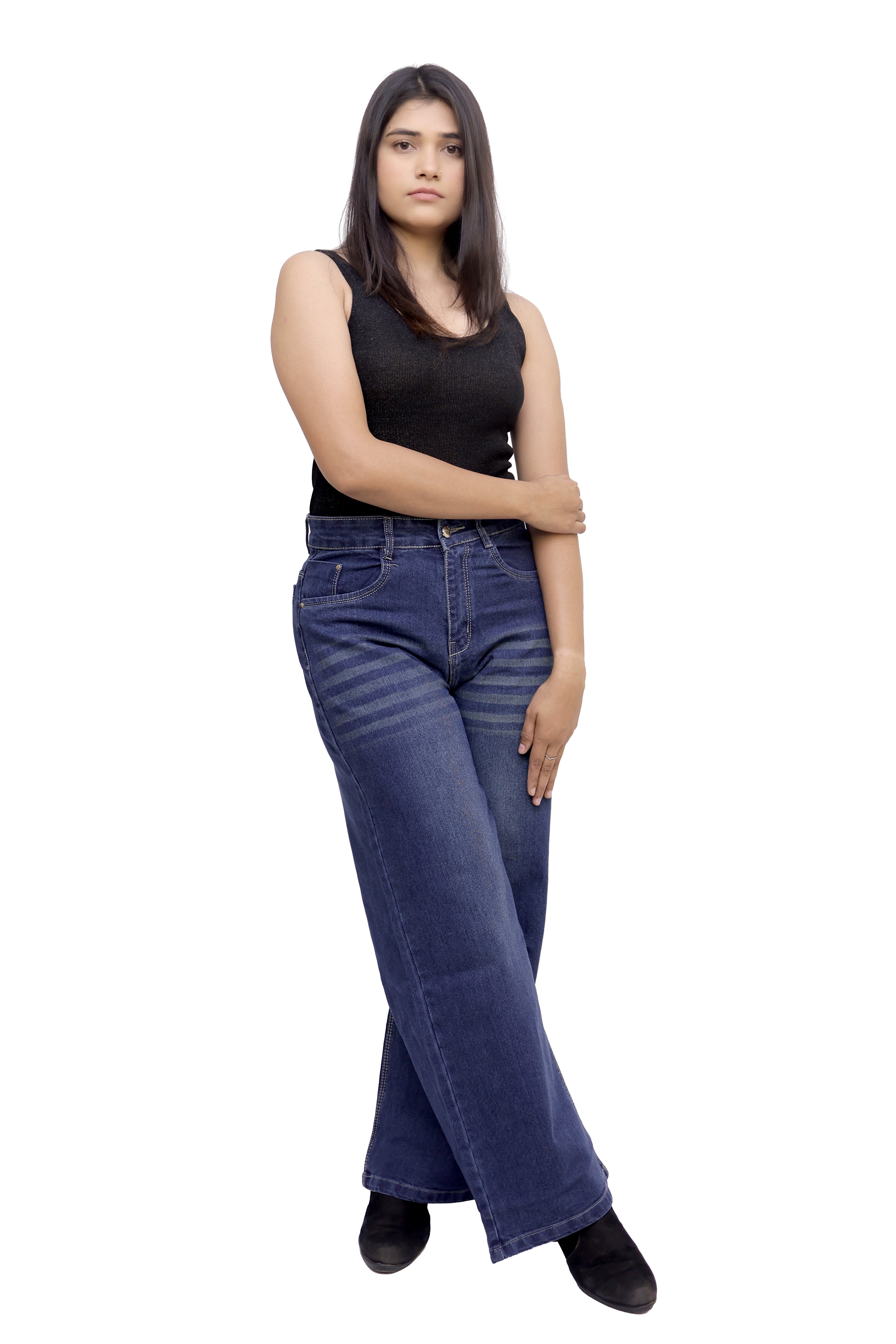 Classic High-Rise Wide-Leg Denim